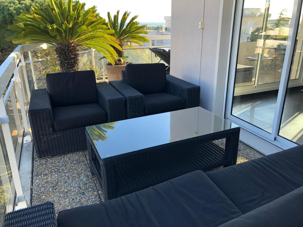 Gorgeous One-Bedroom Apartment With Terrace And Sea View -Stayinantibes- Bijou Plage Exteriör bild